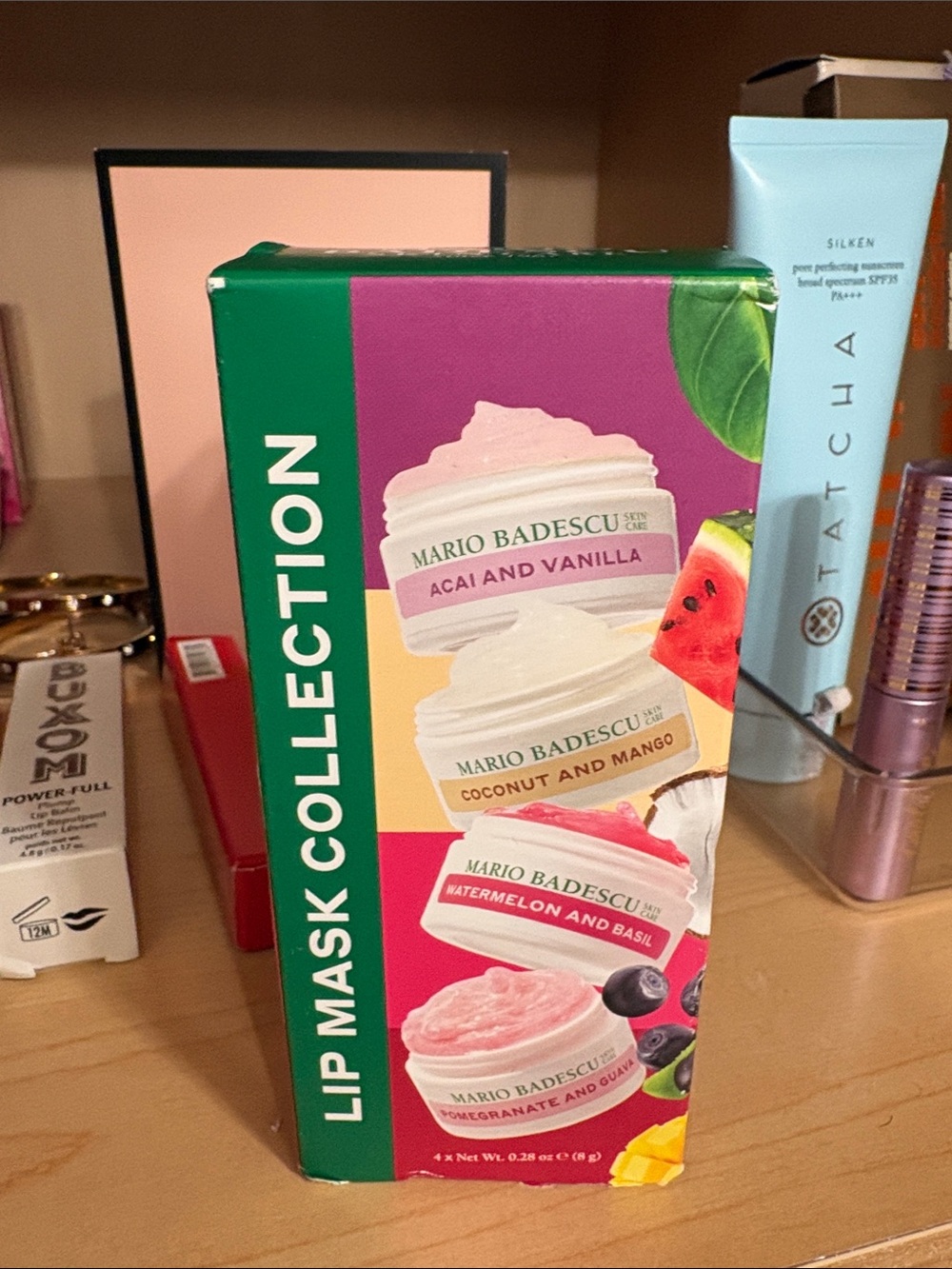 Mario Badescu Lip Mask Collection — Green, Pink, Yellow, Purple